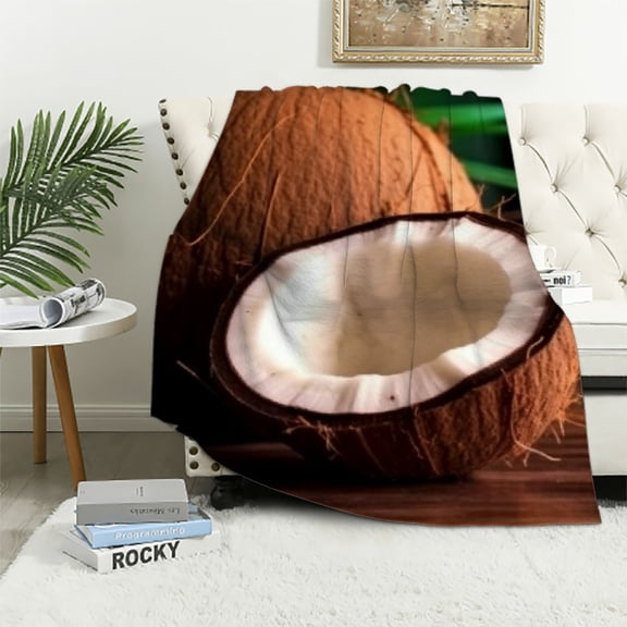 Pratyus Coconut Slices Throw Blanket Soft Cozy Plush All Seasons Blanket Gifts for Women Children 40x50in