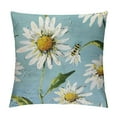 thumbnail image 1 of Pratyus Daisies Bee Modern Rustic Decorative Couch Pillow Cases with Zipper Home Decor Throw Pillow Cover 1PC 22x22in, 1 of 5