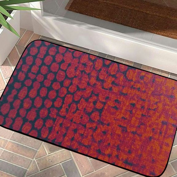 Pratyus Dots Floor Mat Non-Skid & Washable for Home Entrance Indoor Outdoor Felt Square Floor Mat 19.68*39.37 in