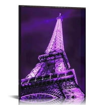 Pratyus Eiffel Tower Vintage Paris Canvas Wall Art Home Decoration for Bathroom Bedroom Office - Perfect Gift for Home Decor - Ideal Wall Decor for Various Living Spaces 12x16in