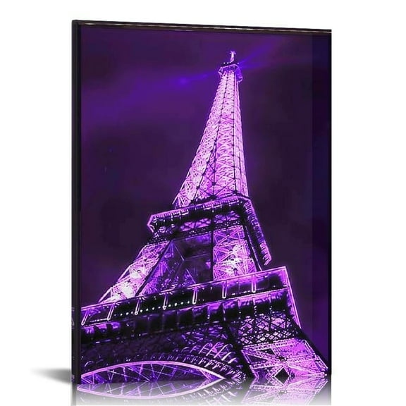 Pratyus Eiffel Tower Vintage Paris Canvas Wall Art Home Decoration for Bathroom Bedroom Office - Perfect Gift for Home Decor - Ideal Wall Decor for Various Living Spaces 12x16in
