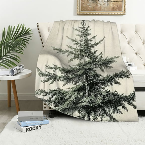 Pratyus Engraved Tree Throw Blanket for Couch Outdoor Unisex Gift All Seasons Comfort Blanket 40x50in