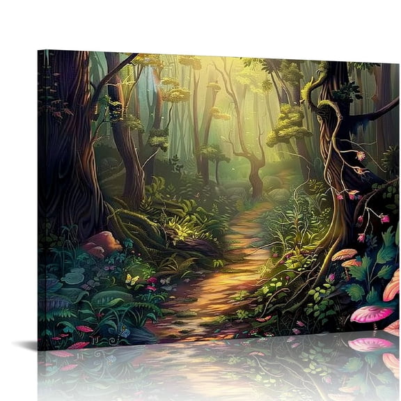 Pratyus Fantasy Art Canvas Wall Art Print for Home Decor, Ready To Hang - Ideal Gift for Various Occasions 16x12in