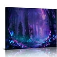 thumbnail image 1 of Pratyus Fantasy Forest Trees Canvas Wall Art Decor Ready to Hang - Ideal for Home, Living Room, Bedroom, Office, and More 16x12in, 1 of 6