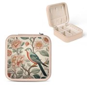 Pratyus Flower Jewelry Storage Artifacts Box for Women - Necklace, Ring, Earring Organizer Pink