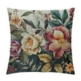 thumbnail image 1 of Pratyus Flowers Leaves Berries Modern Rustic Decorative Couch Pillow Cases with Zipper Home Decor Square Throw Pillow Cover 1PC 24x24in, 1 of 5
