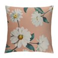 thumbnail image 1 of Pratyus Flowers Modern Rustic Decorative Couch Pillow Cases Short Plush Square Design Home Decor 1PC 18x18in, 1 of 5