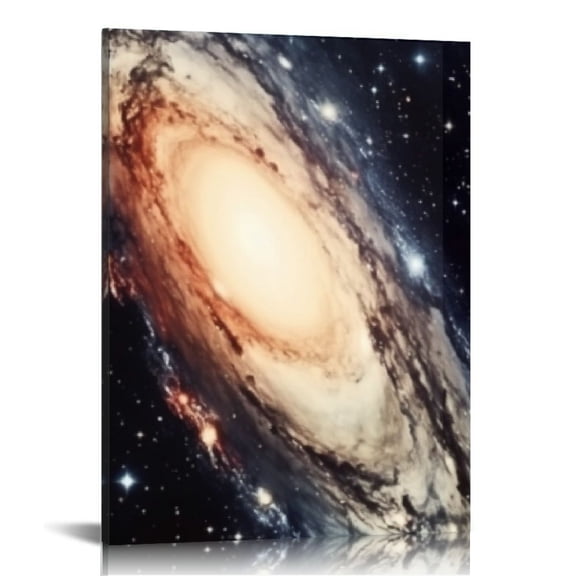Pratyus Galaxy Space Art Canvas Wall Decor for Bathroom Home Decoration Modern Prints 12x16in