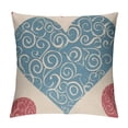 thumbnail image 1 of Pratyus Heart Shapes Swirls Pillowcase for Home Furnishing Decor Square Style 18x18in, 1 of 5