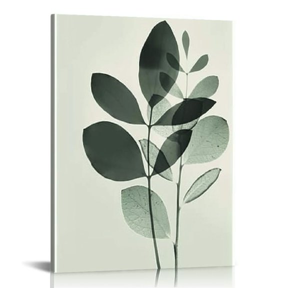 Pratyus Leaves Theme Canvas Wall Art Home Decoration Print for Living Room Bedroom Office 12x16in