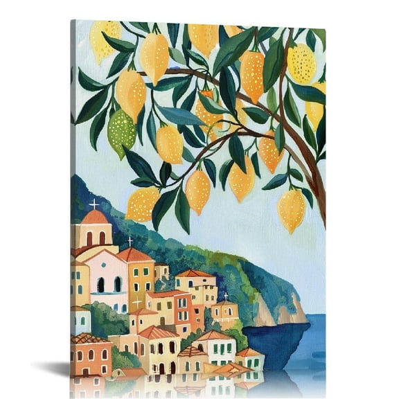 Pratyus Lemons Canvas Wall Decor For Home Living Room Bedroom Office | Fashion Kitchen Wall Pictures | Home Decoration Canvas Print 16x20in
