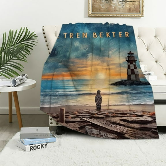 Pratyus Lighthouse Theme Flannel Throw Blanket for Bed Couch Sofa Chair All Seasons Gifts 50x60in