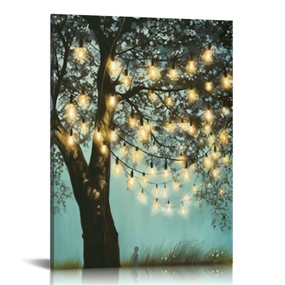 Pratyus Magic Realism Canvas Wall Decor for Bedroom Home Decoration Office Living Room Art 12x16in