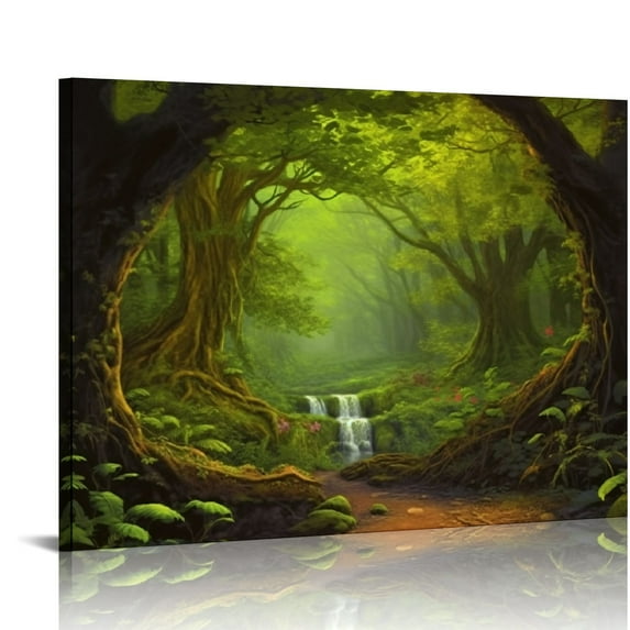 Pratyus Magical Realism Canvas Art Modern Prints Wall Art for Home Decor 20x16in