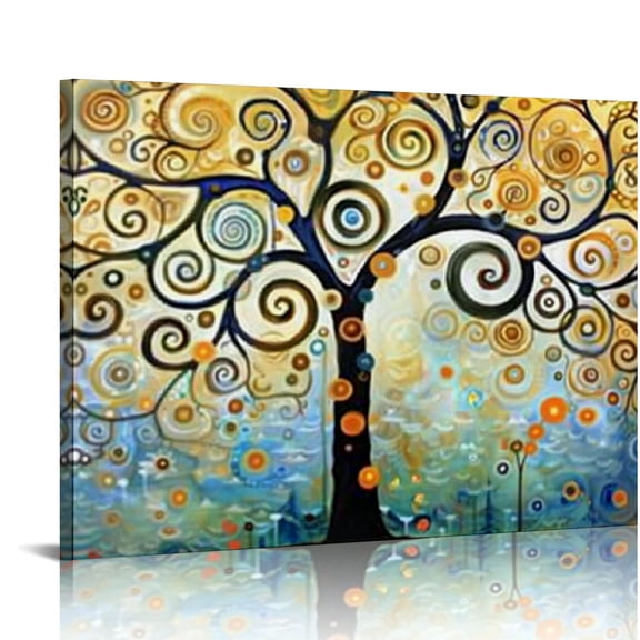 Pratyus Metaphysical Painting Canvas Print on Canvas Wall Art Decor Ready to Hang for Home Living Room Bedroom Kitchen Office Hotel Salon Bar Meditation Decor Gift Ideas 16x12in