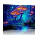 thumbnail image 1 of Pratyus Night Sky Stars Full Moon Canvas Wall Art Decor - Ideal for Home, Living Room, Bedroom, Office - Gift for Various Occasions 16x12in, 1 of 6