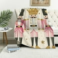 thumbnail image 1 of Pratyus Nutcrackers Flannel Throw Blanket for Couch Sofa Bed, Christmas Home Decor All Seasons Theme 40x50in, 1 of 6