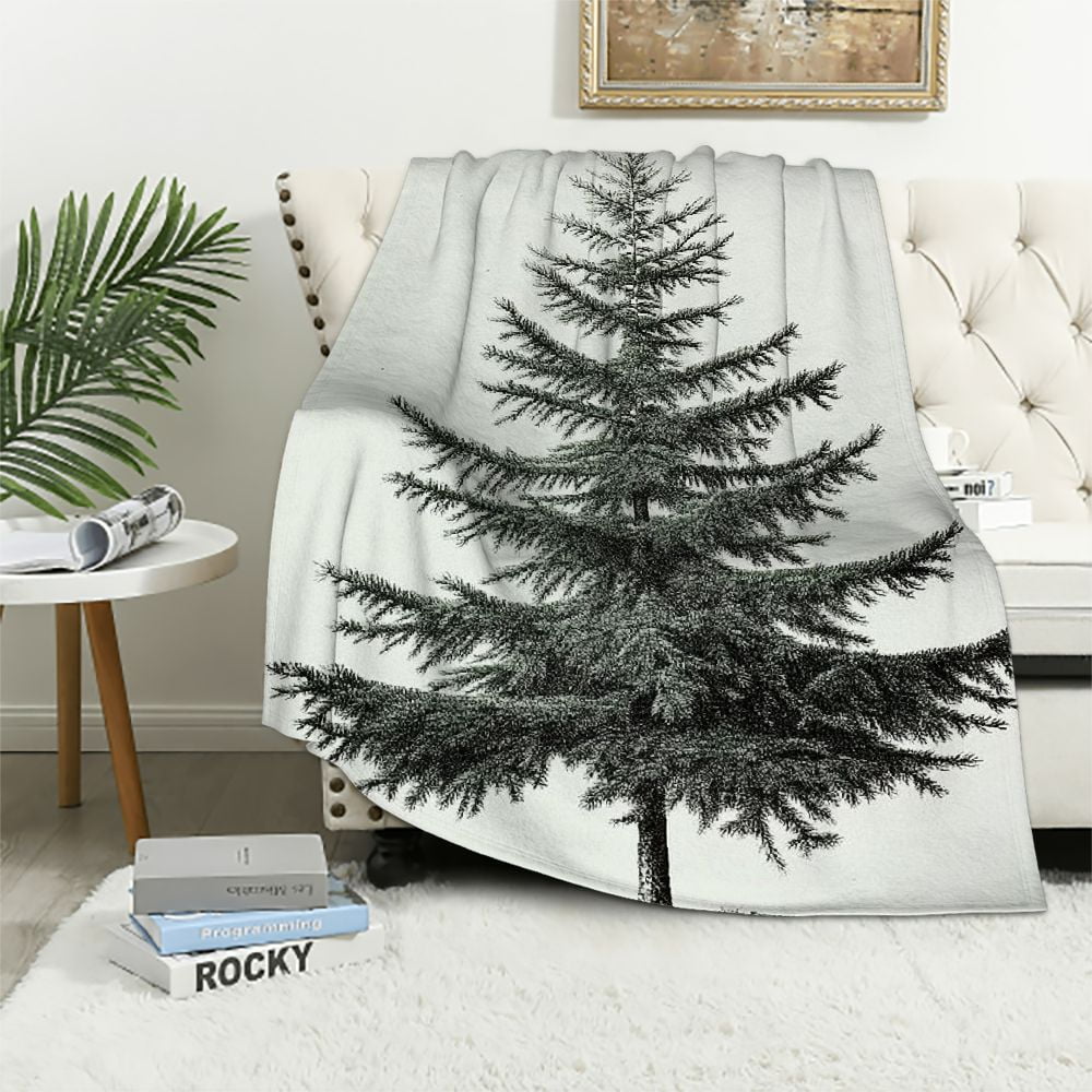 Pratyus Pine Tree Throw Blanket for Couch Outdoor All Seasons Gift ...