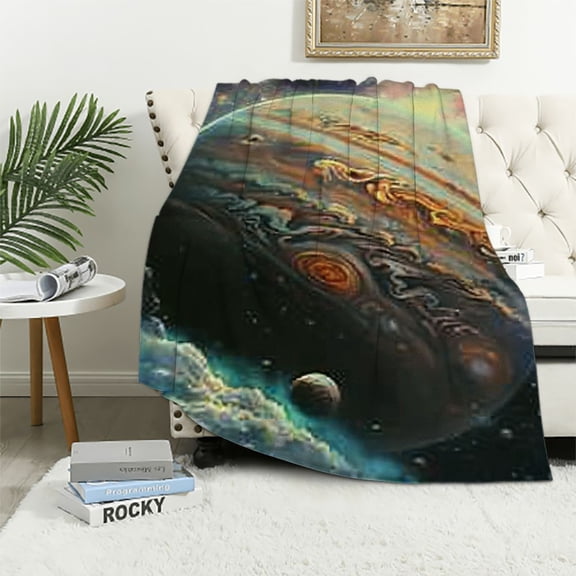 Pratyus Planets Star Space Art Throw Blanket for Couch Sofa Bed Home Decor All Seasons Soft Plush - Long-Lasting Blanket 60x80in