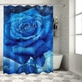 thumbnail image 1 of Pratyus Rose Stars Clouds Shower Curtain Set with Hooks, 100% Polyester, Washable, Various Sizes 69"x72, 1 of 7