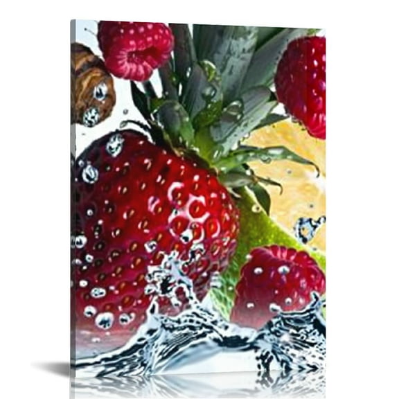 Pratyus Splash Canvas Wall Art Decor for Home Living Room Office - Perfect Gift Idea for Various Occasions - Ready to Hang 12x16in