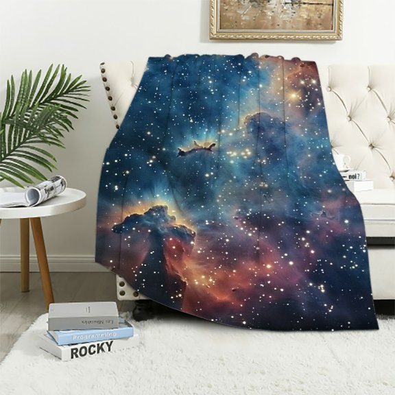 Pratyus Star Cluster Throw Blanket for Couch Sofa Bed Home Decor All Seasons Soft Plush Blanket Excellent Hand Feel 40x50in