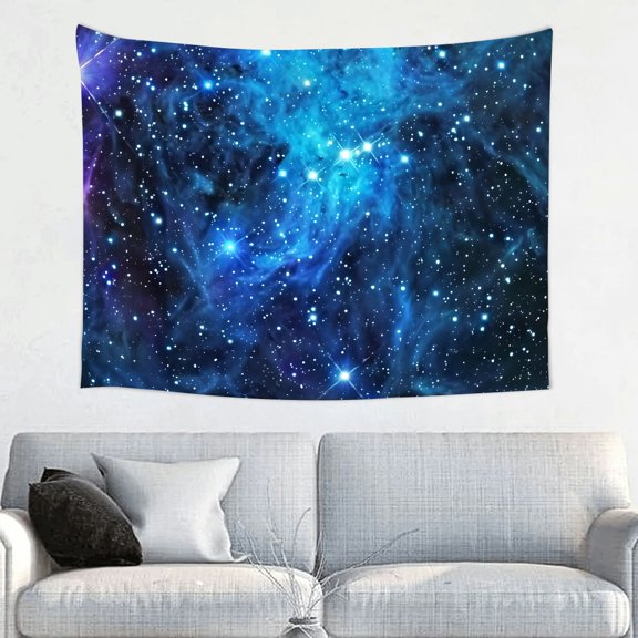 Pratyus Stars Cluster Space Wall Art Tapestry 100% Polyester Home Decor for Living Room Bedroom Dorm 40x30in