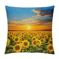 thumbnail image 1 of Pratyus Sunflowers Fashion Style Dirt-Resistant Throw Pillow Covers for Couch Sofa Bed Living Room Bedroom High-Quality 1PC Summer Square Design 20x20in, 1 of 5