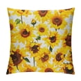thumbnail image 1 of Pratyus Sunflowers Print Pillow Covers for Car Couch Bedroom, Breathable & Durable, Short Plush Material, 1PC 12x12in, 1 of 5