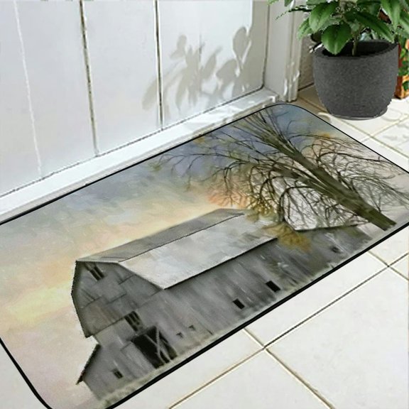 Pratyus Tree Door Mat Outdoor Indoor Welcome Mats Square Floor Mat with Anti-Slip Backing for Home Entryway 19.68*47.24 in