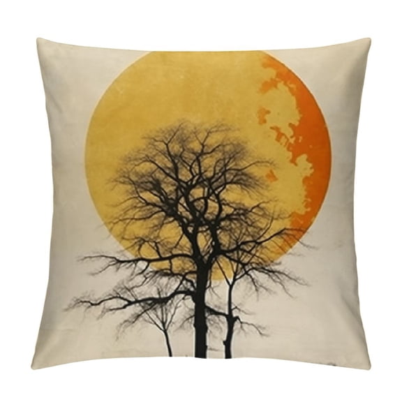Pratyus Tree Sun Sky Pillow Cases with Zipper Home Decor for Living Room Bedroom Cushion Outdoor High-Quality All-Season Pillow Case 1PC 12x12in