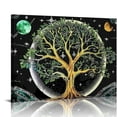 thumbnail image 1 of Pratyus Tree of Life Canvas Prints Wall Art Decor Ready To Hang Room Home Art 20x16in, 1 of 6