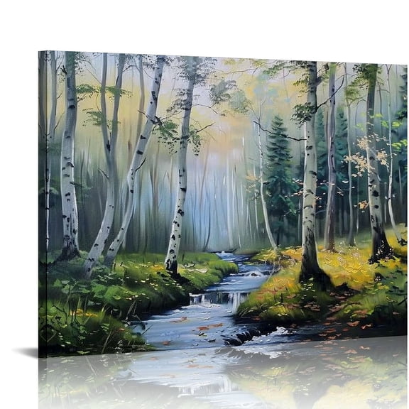 Pratyus Trees Canvas Prints Wall Art Decor for Home and Office Room Ready To Hang Theme Decoration Gift Ideas 16x12in