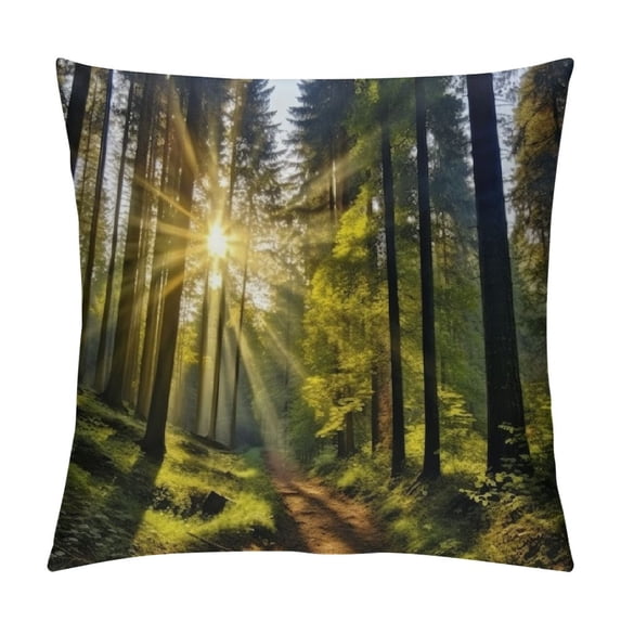 Pratyus Trees Pillow Cases with Zipper Short Plush Home Decor for Living Room Bedroom Cushion Outdoor 1PC 12x12in