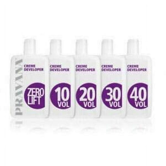 Pravana ChromaSilk Color Coloring Creme Developer (w/Sleek Brush) Chroma Silk Cream Hydrogen Peroxide for Permanent Haircolor Dye, Lighteners, Hair Color (40 Volume / 12% - 33.8 ounce)