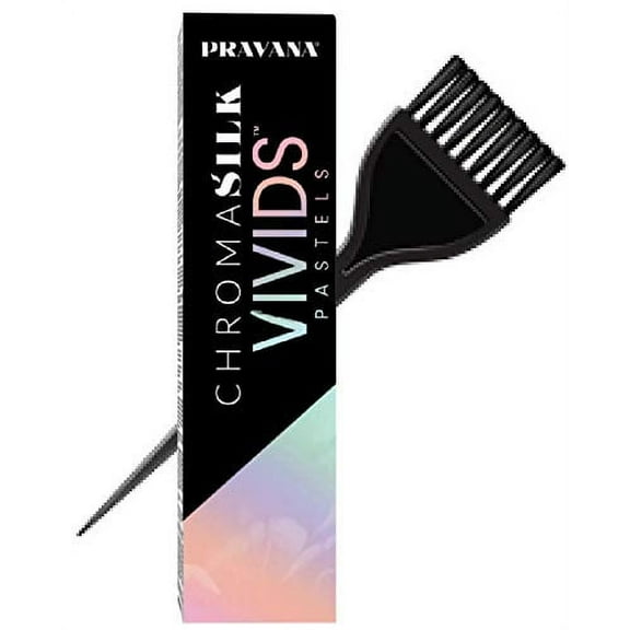 Pravana ChromaSilk VIVIDS PASTELS Hair Color Shades with Silk & Keratin Amino Acids Dye (with Sleek Brush) Haircolor Pastel (Mystical Mint)