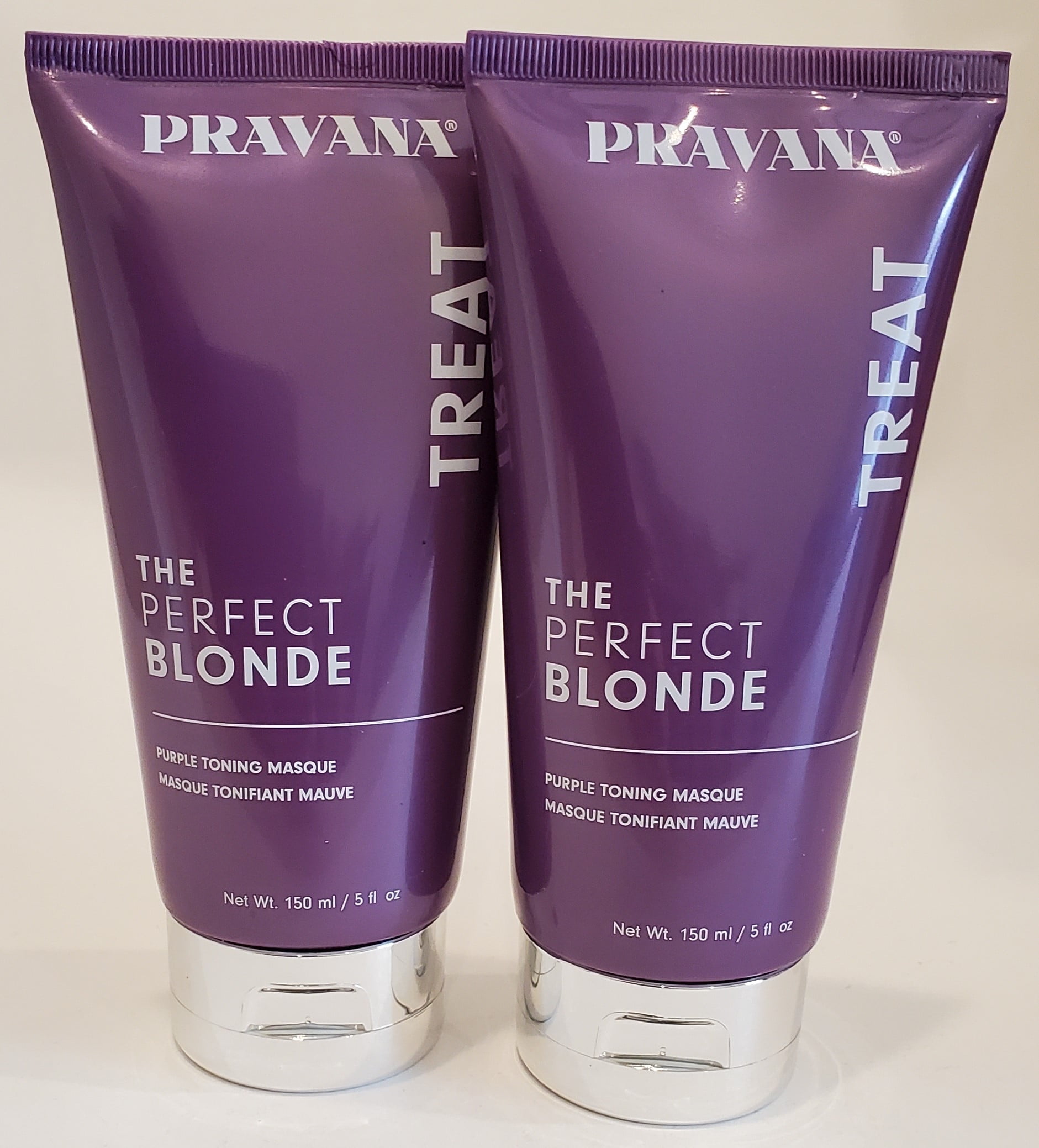 Pravana The Perfect Blonde Purple Toning Masque Mask 5oz. 2 Pack