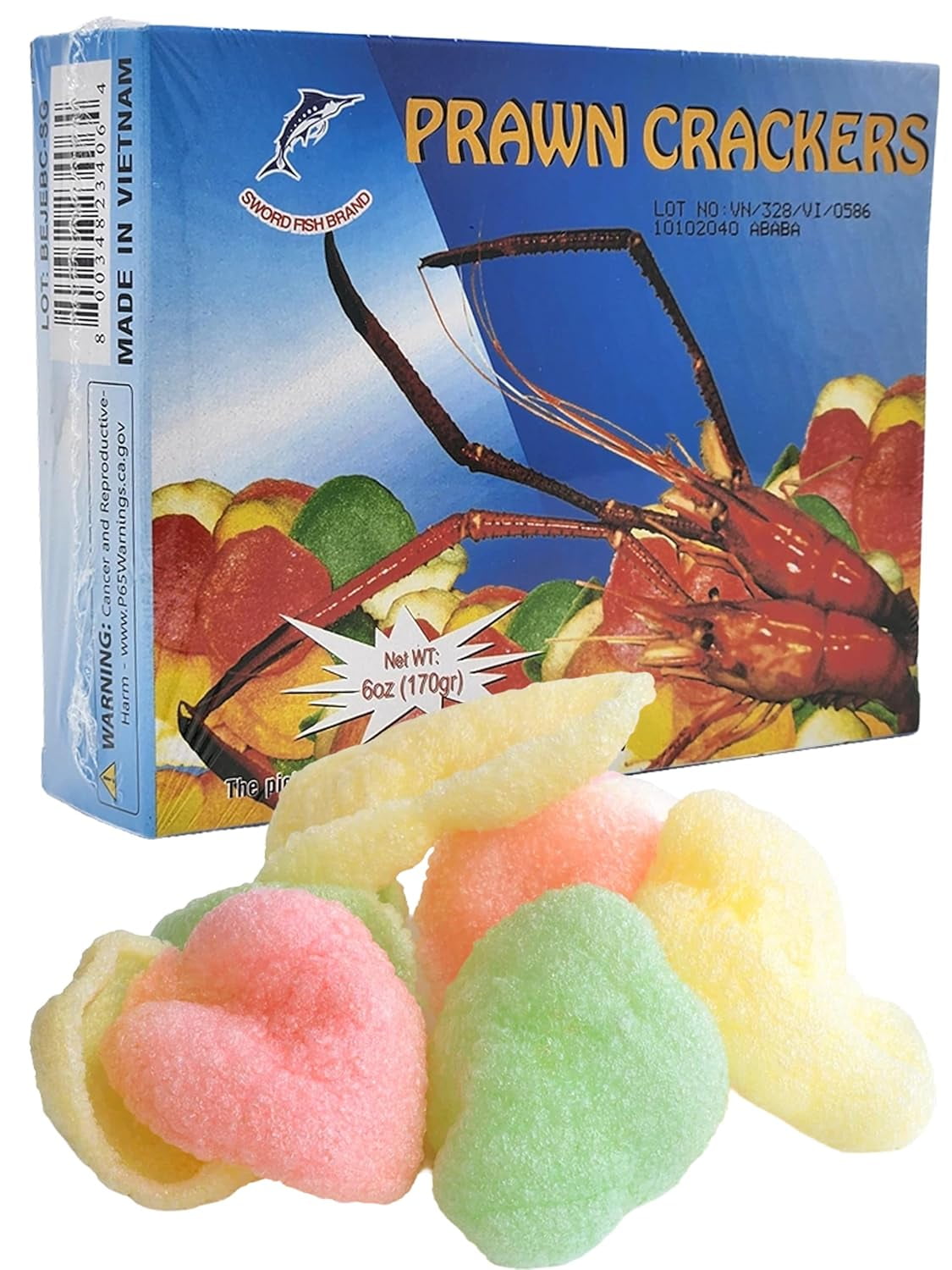 Prawn s Uncooked, Crispy and Delicious Shrimp Chips Snack, Banh Phong