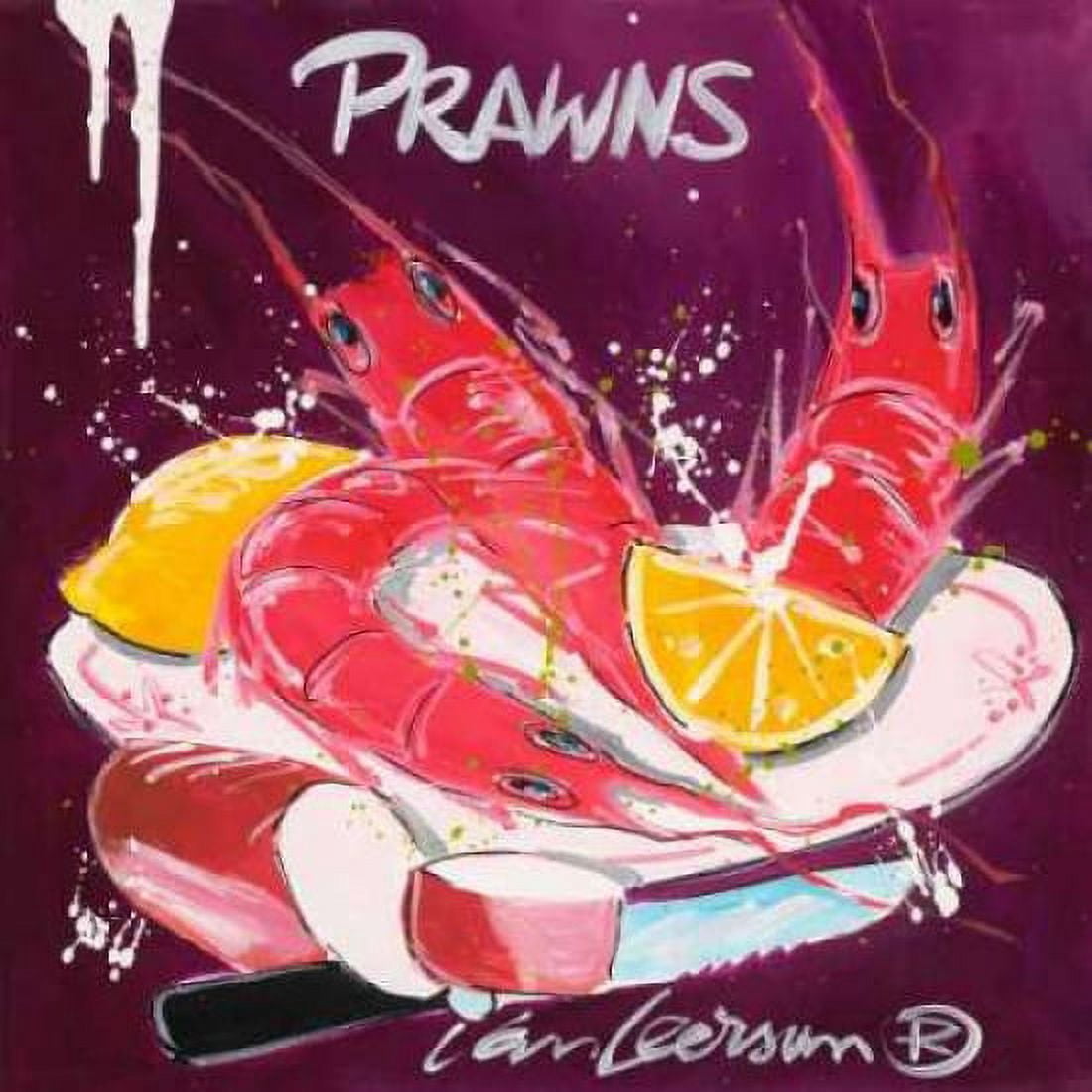 Prawns Canvas Art - El van Leersum (24 x 24)