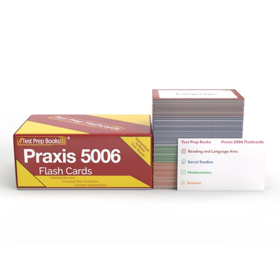 Praxis 5006 Study Cards: Praxis Elementary Education Assessment Exam Prep and Practice Test Questions [Full Color Cards]