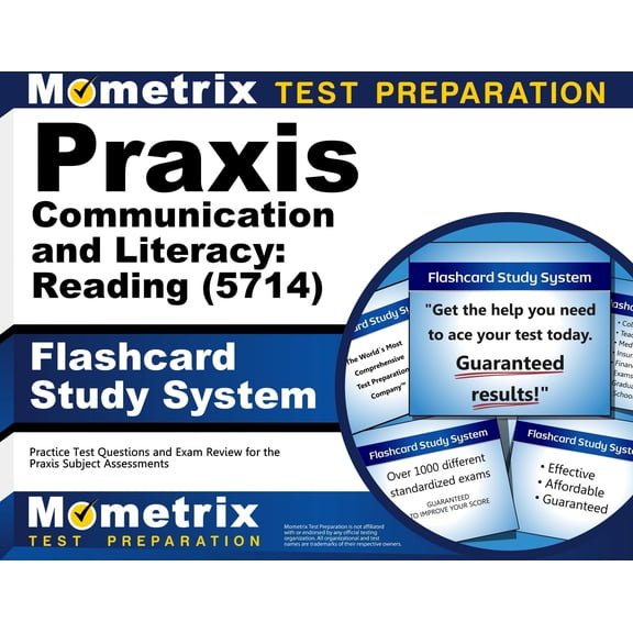 Praxis Communication and Literacy: Reading (5714) Flashcard Study System : Practice Test Questions and Exam Review for the Praxis Subject Assessments (Cards)