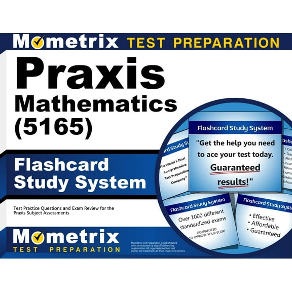 Praxis Mathematics 5165 Flashcard Study System