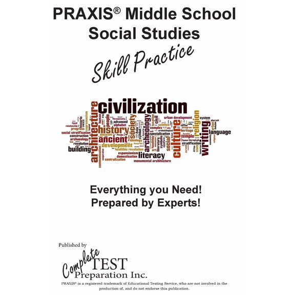 PRAXIS Middle School Social Studies Skill Practice (Paperback)