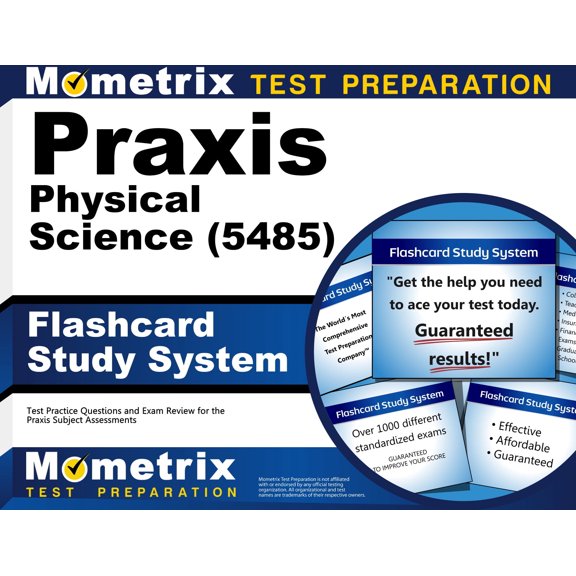 Praxis Physical Science (5485) Flashcard Study System : Test Practice Questions and Exam Review for the Praxis Subject Assessments (Cards)