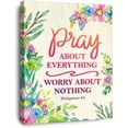 thumbnail image 1 of Pray About Everything Philippians 4:6 Canvas Wall Art,Bible Verses Wall Decor,Scripture Wall Art,Christian Wall Art, 1 of 6