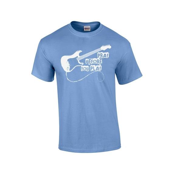 Pray Before You Play Christian Short Sleeve T-shirt-Carolina-XXXL