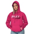 thumbnail image 1 of Pray For A Cure Breast Cancer Sport Hoodie Sweatshirt Women Brisco Brands S, 1 of 6