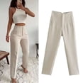 thumbnail image 1 of Guangtuo Fashion Office Wear High waist Pants for Women Formal Pants Office outfits Pencil Trousers Black Pink White Ladies Pants, 1 of 6