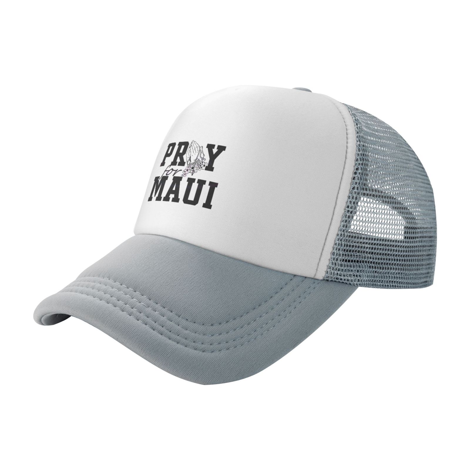 Pray For Lahaina Maui Mesh Unisex Adult Trucker Caps Fishing Adjustable Cap Classic Sport Hats
