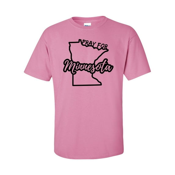 Pray For Minnesota Unisex Adult Short Sleeve T-shirt-Azalea-medium